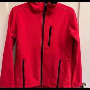 Iceburg Womens S Red Ski Snownoard Fleeceined Shell Jacket